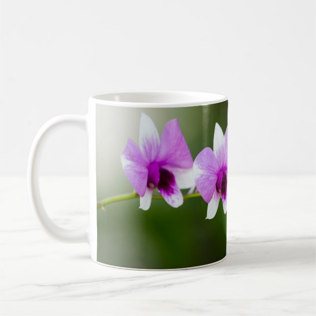 Belle Orchidées Café Mug (Gauche)