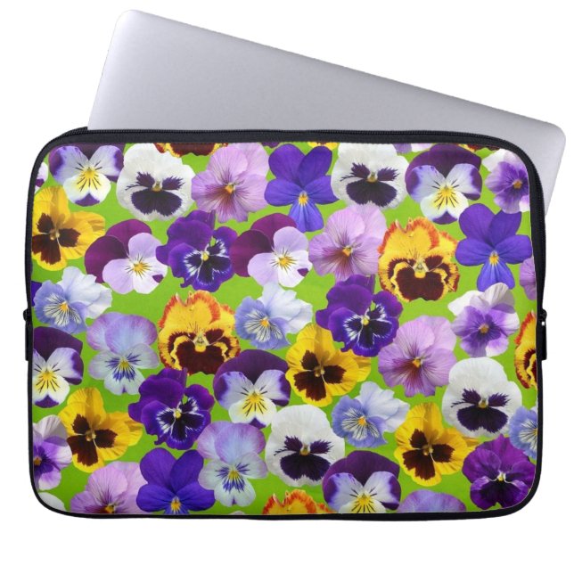 Belle Pansies de ressort Sac électronique (Devant)