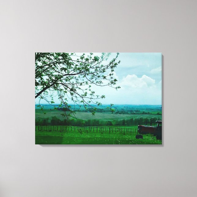 Belle Paysage Agricole toile de photo (Recto)