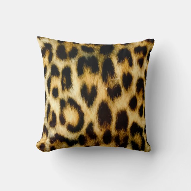 Belle peau de léopard Coussin (Recto)