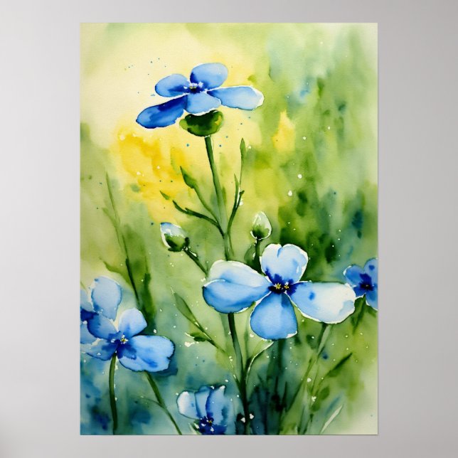 Belle peinture à l'eau pour décoration murale (Devant)