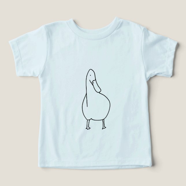 Belle peinture, dessin de t-shirts de canard (Design Recto)