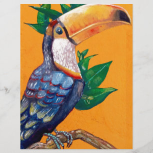 Belle peinture d'oiseaux Toucan