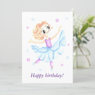 Belle petite fille de gingembre ballerine