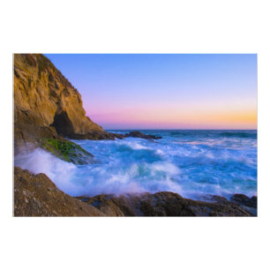 Belle photo du coucher de soleil sur l'océan