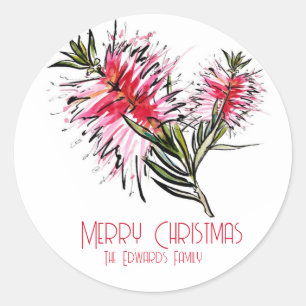 Belle pinceau Stickers Cadeau de Noël