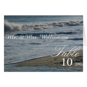 Belle plage et Mariage de sable Cartes de la tente