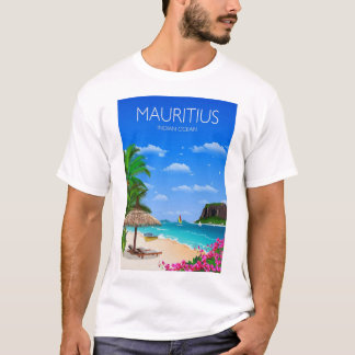 Belle plage Maurice T-shirt actif
