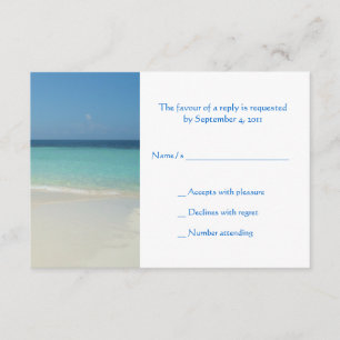 Belle Plage Tropical Mariage RSVP -petit
