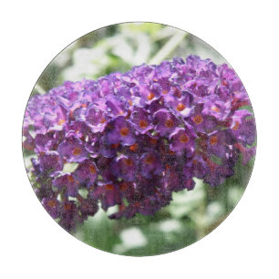 Belle Planche à découper de fleurs de bouddleia vi