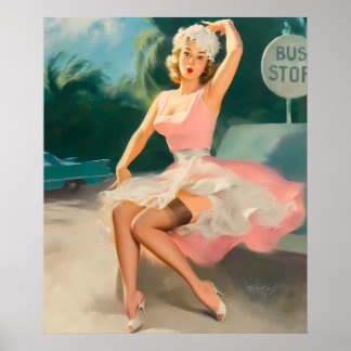 Belle Poster Vintage Pin Up Girl