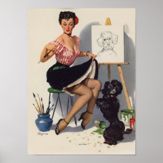 Belle Poster Vintage Pin Up Girl