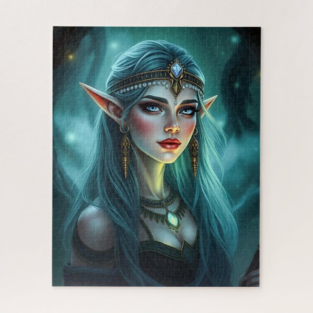 Belle princesse Elven Jigsaw Puzzle (Vertical)