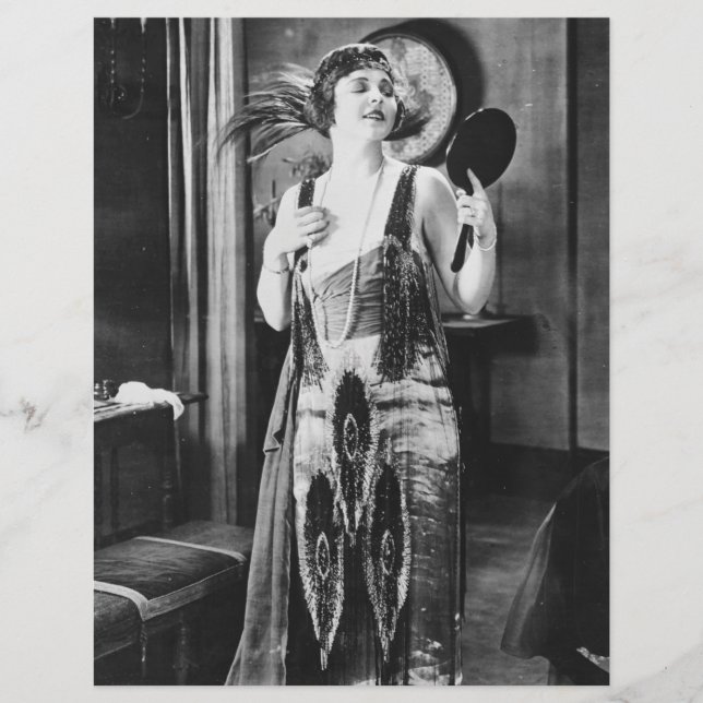 Belle robe de femme Flapper 1920 (Devant)