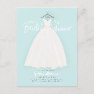 Belle robe Nuptiale/wedding shower Invitation