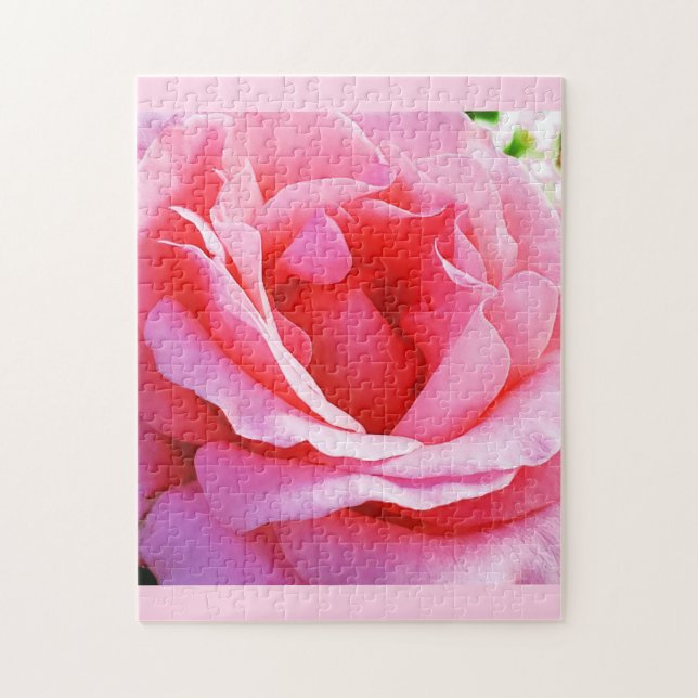 Belle rose rose Puzzle (Vertical)