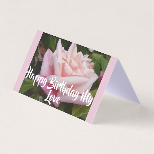 Belle Rose Rose Rose Love Carte Anniversaire (Front)