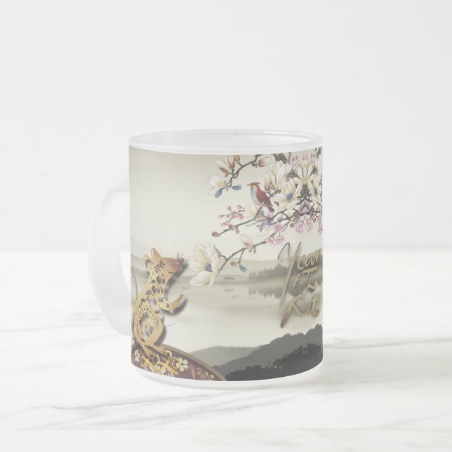 Belle scène bucolique Chines Rat Année 2020 FG Mug (Devant gauche)
