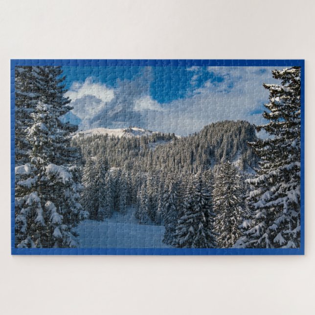 Belle scène d'hiver Puzzle (Horizontal)