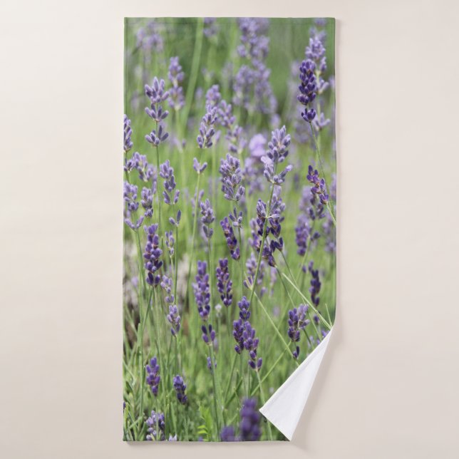 Belle serviette de bain à la lavande (Serviette de bain)