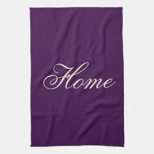 Belle serviette de cuisine violette