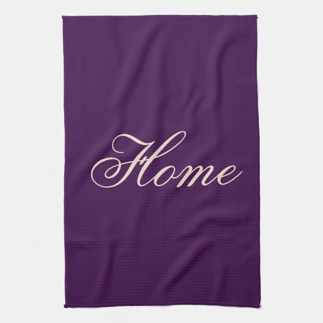 Belle serviette de cuisine violette (Vertical)