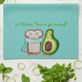 Belle serviette de plat à thème hivernal