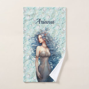 Belle Sirène aux Cheveux Bleus