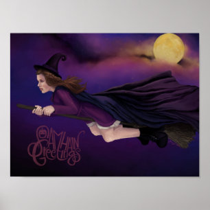 Belle Sorcière Peinture Samhain Poster