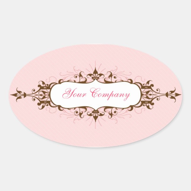 Belle Sticker Flourdissant Rose et Brown (Devant)