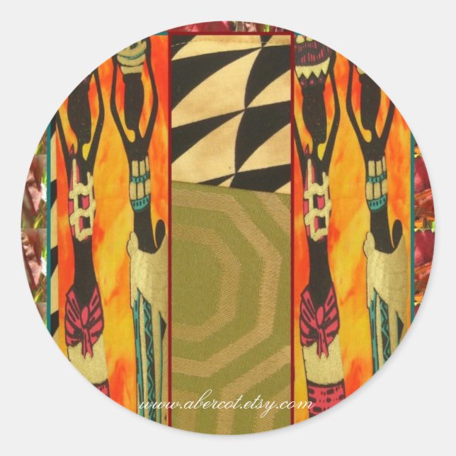 Belle Stickers Femme noire et Jugs d'eau (Devant)