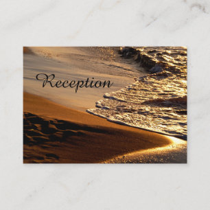 Belle Sunset Beach Mariage Cartes de réception