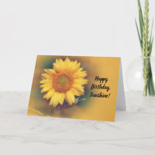 Belle Sunshine Sunflower Carte d'anniversaire