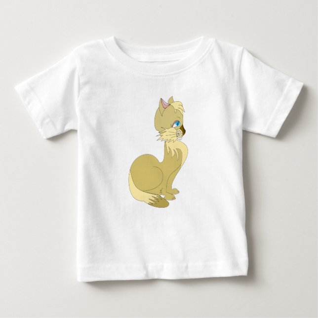 Belle T-shirt bébé chatte (Devant)