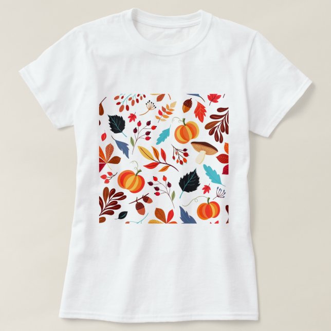 Belle T-shirt Motif d'automne (Design devant)