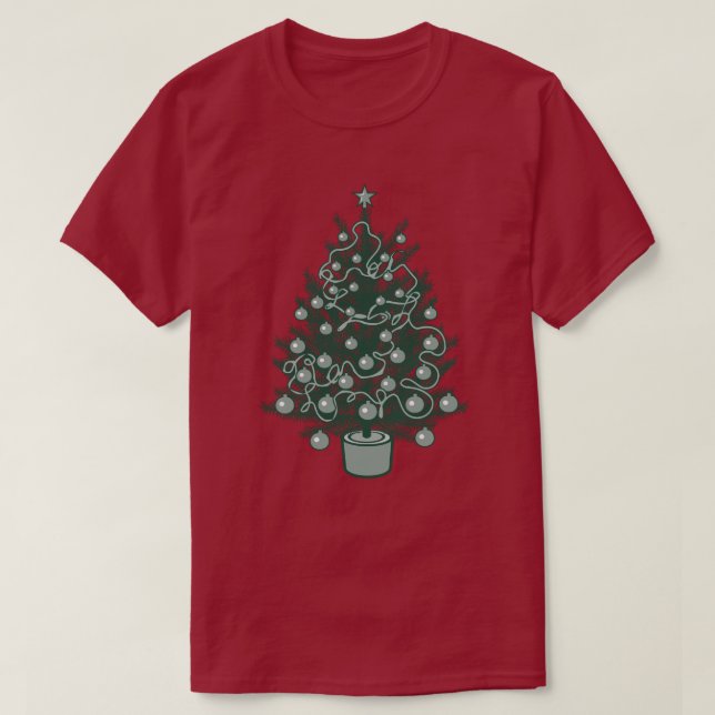 Belle T-shirt sapin de Noël (Design devant)