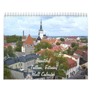 Belle Tallinn, Estonie Calendrier Mur