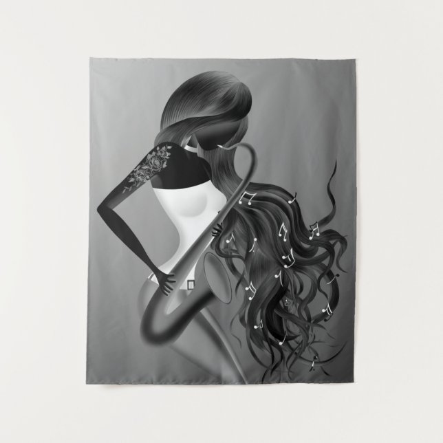 Belle Tapisserie saxophoniste (Devant)