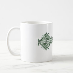 Belle tasse avec des symboles d'amazigh
