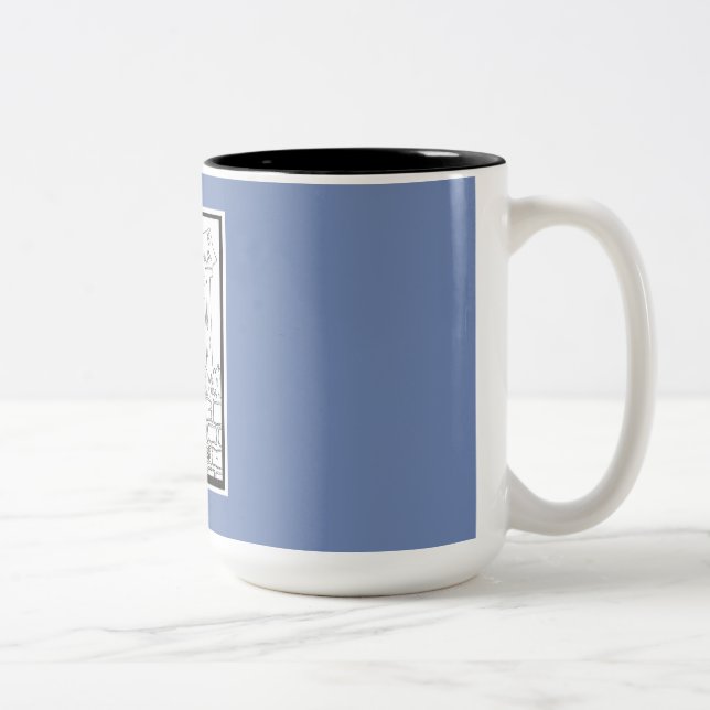 Belle tasse de cadeau avec la conception tirée par (Droit)