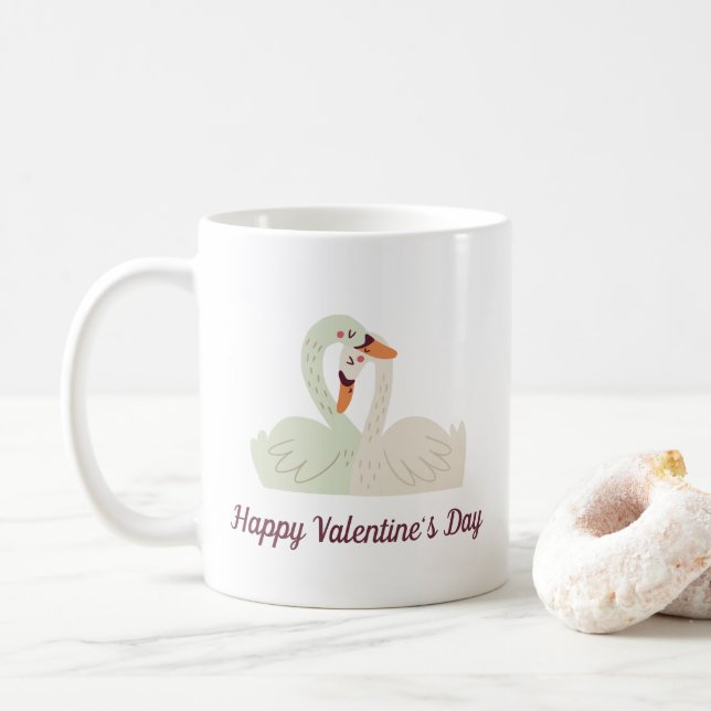 Belle tasse de café de Valentine | de couples de (Avec donut)
