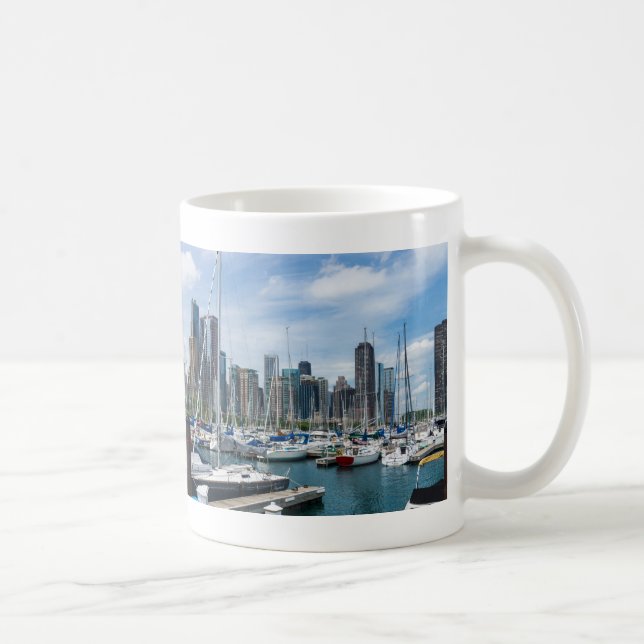 Belle tasse de café du port de Chicago (Droite)