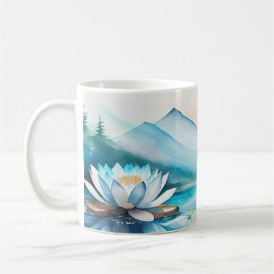 Belle tasse de fleurs de Lotus