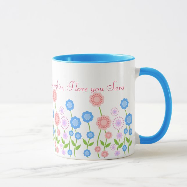 Belle tasse de fleurs pour la fille (Droite)