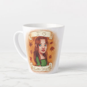 Belle tasse J'adore le latte au goût de citrouille