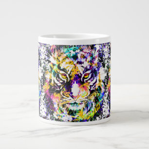 Belle Tiger Café Mug Tigre coloré