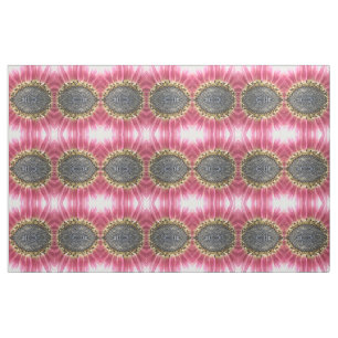 Belle Tissu à motifs floraux de tournesol rose
