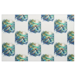 Belle Tissu de tortue marine de natation