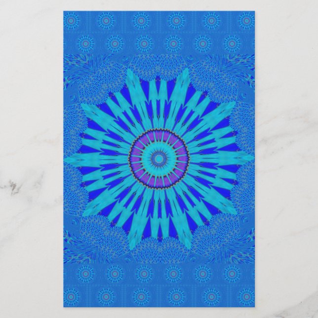 Belle Tradition Bleu motif vectoriel art des (Devant)