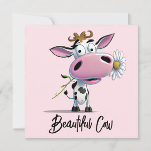 Belle Vache À Fleur